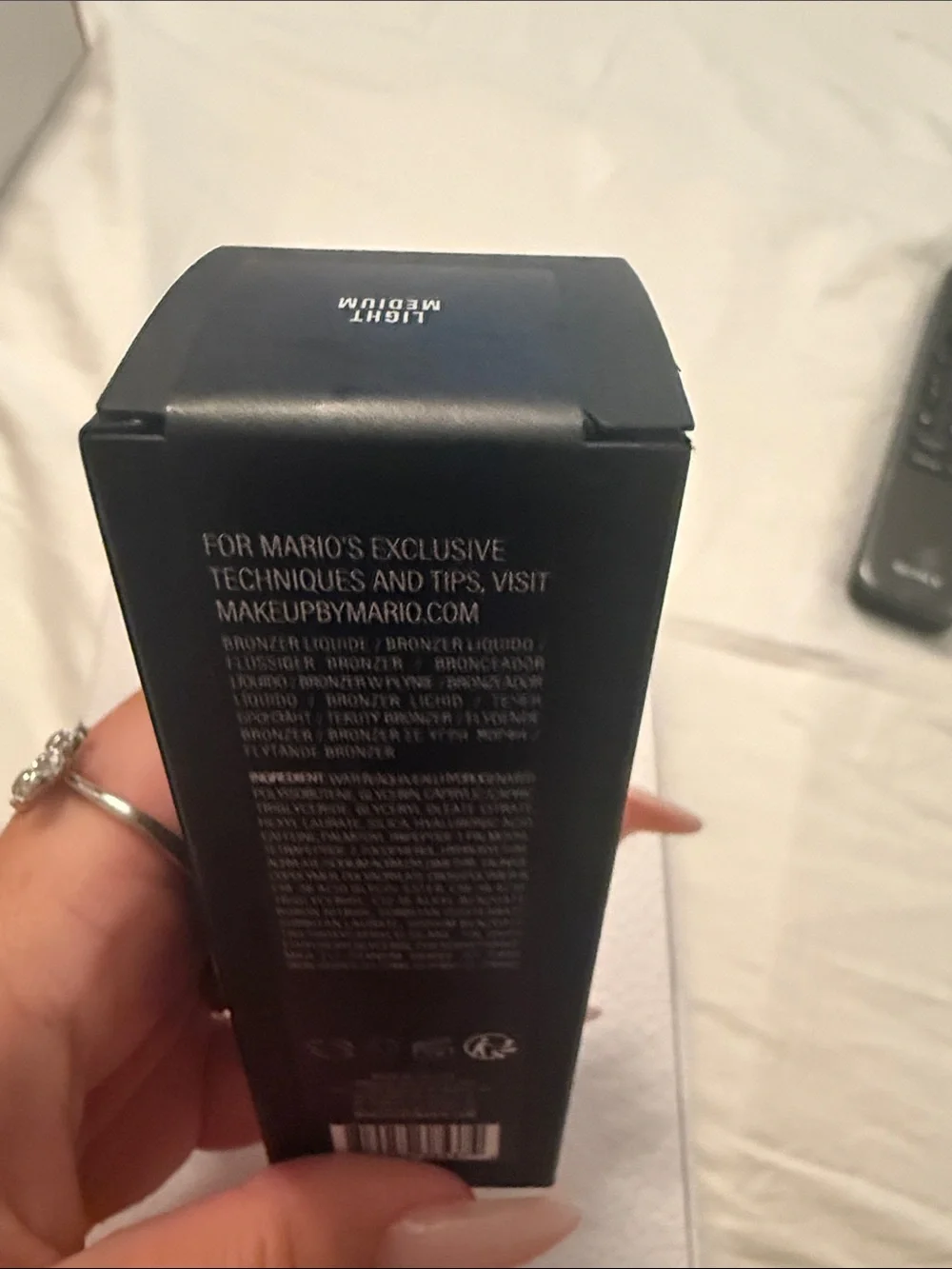 Makeup By Mario Black SoftSculpt Bronzing & Shaping Serum Box